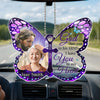 Personalized Photo Acrylic Car Ornament – Memorial Sympathy Gifts – God Has You In His Arms