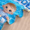 Personalized Photo Beach Towel - Summer Vacation And Travel Gifts For Family, Kids - Sun Sand And Smiles