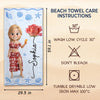 Personalized Beach Towel - Summer Vacation And Travel Gifts For Women, Best Friends - Beach Queens