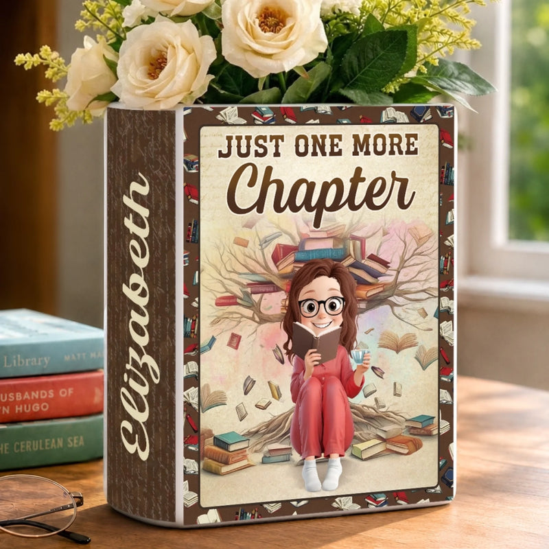 Personalized Book Vase - Gifts For Book Lovers, Bookworms, Readers - Booked All Day