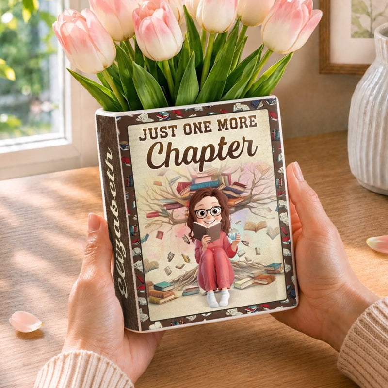 Personalized Book Vase - Gifts For Book Lovers, Bookworms, Readers - Booked All Day