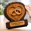 Personalized 2-Layered Wooden Plaque - Anniversary Wedding Gifts For Couple - Our Love Runs On