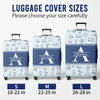Personalized Luggage Cover - Summer Vacation And Travel Gifts For Women, Men - Adventure Starts Here