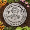 Personalized Photo Round Shaped Stone With Stand - Memorial Sympathy Gifts - Treasured Memories Last Forever
