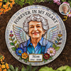 Personalized Photo Round Shaped Stone With Stand - Memorial Sympathy Gifts - Forever In Loving Memory
