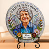 Personalized Photo Round Shaped Stone With Stand - Memorial Sympathy Gifts - Forever In Loving Memory