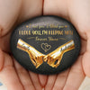 Personalized Printed Rock - Anniversary Wedding Gifts For Couple - Holding Hands Into Forever