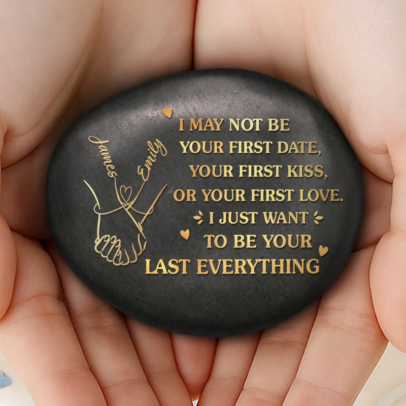 Personalized Printed Rock - Anniversary Wedding Gifts For Couple - Love Sealed With Pinky Promises