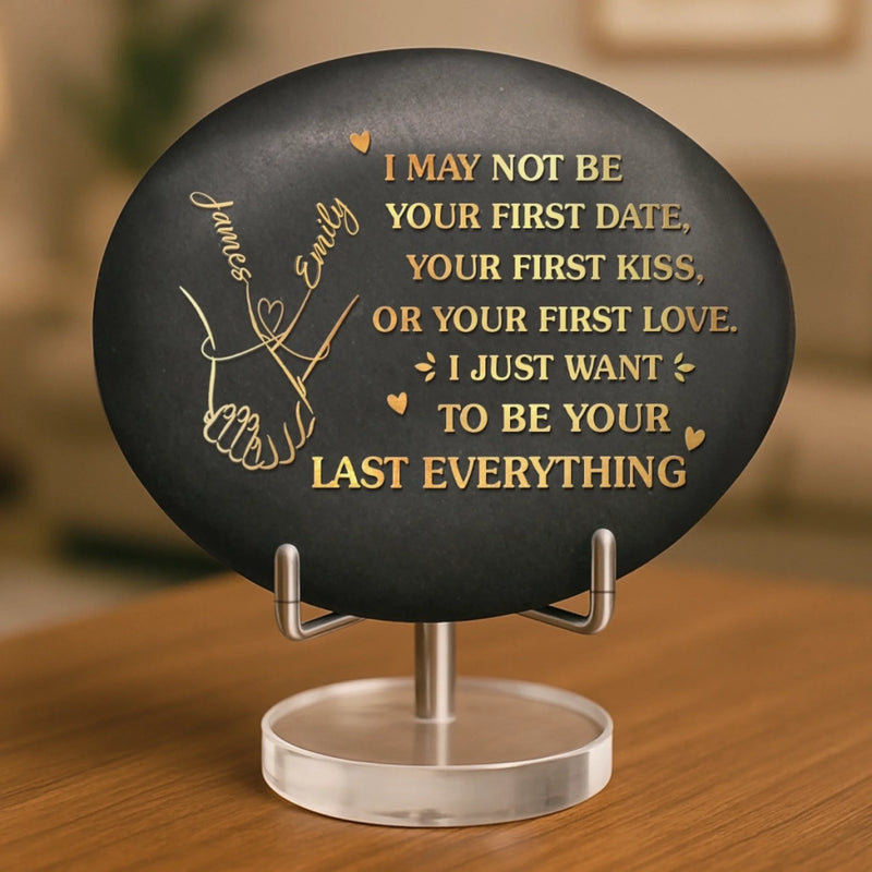 Personalized Printed Rock - Anniversary Wedding Gifts For Couple - Love Sealed With Pinky Promises