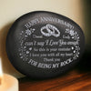 Personalized Printed Rock - Anniversary Wedding Gifts For Couple - Together Till The Very End