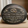 Personalized Printed Rock - Anniversary Wedding Gifts For Couple - Love You More Every Anniversary