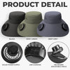 Personalized Hat With Fans Solar Power – Gifts For Gardeners – My Happy Place Is The Garden