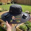 Personalized Hat With Fans Solar Power – Gifts For Gardeners – Plant Lady Era