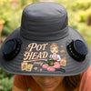 Personalized Hat With Fans Solar Power – Gifts For Gardeners – Gardening Is My Therapy
