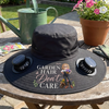 Personalized Hat With Fans Solar Power – Gifts For Gardeners – Living Life In Full Bloom