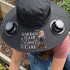 Personalized Hat With Fans Solar Power – Gifts For Gardeners – Living Life In Full Bloom
