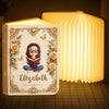 Personalized Foldable LED Magic Book Lamp - Gifts For Book Lovers, Bookworms, Readers - Forever Lost In Stories