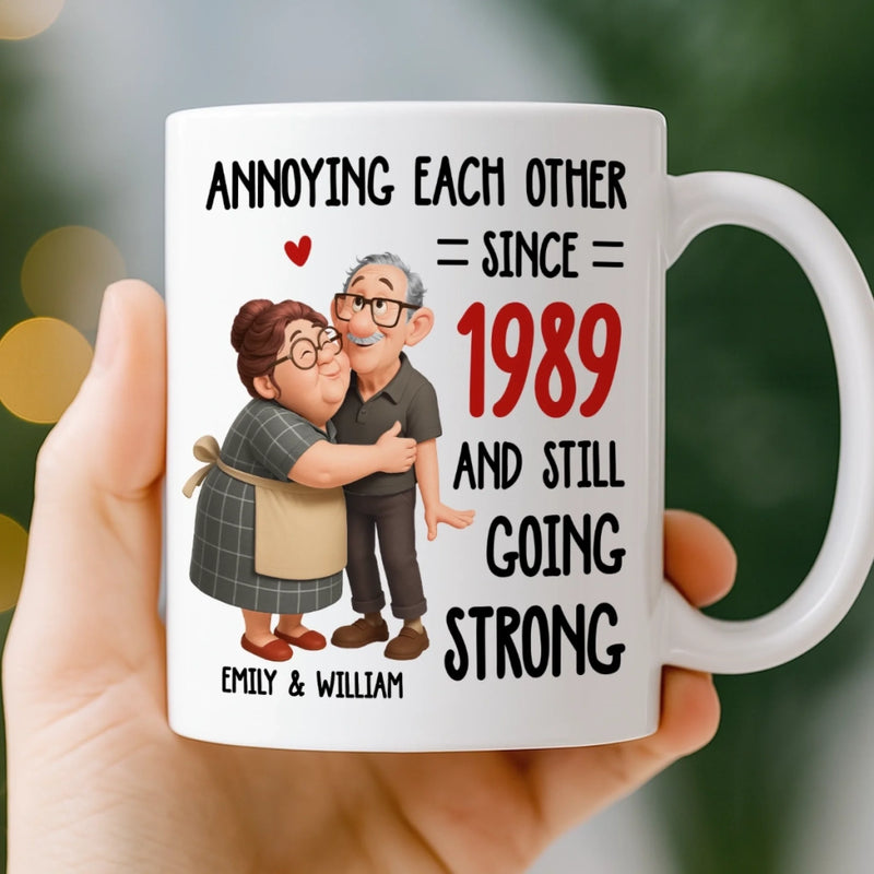 Personalized Mug – Anniversary Wedding Gifts For Couple – Two Hearts One Journey