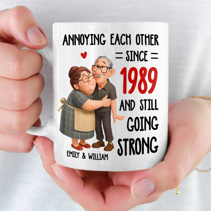 Personalized Mug – Anniversary Wedding Gifts For Couple – Two Hearts One Journey