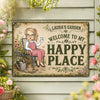 Personalized Home Decor Metal Sign - Gifts For Gardeners - Gardening Is My Happy Hour