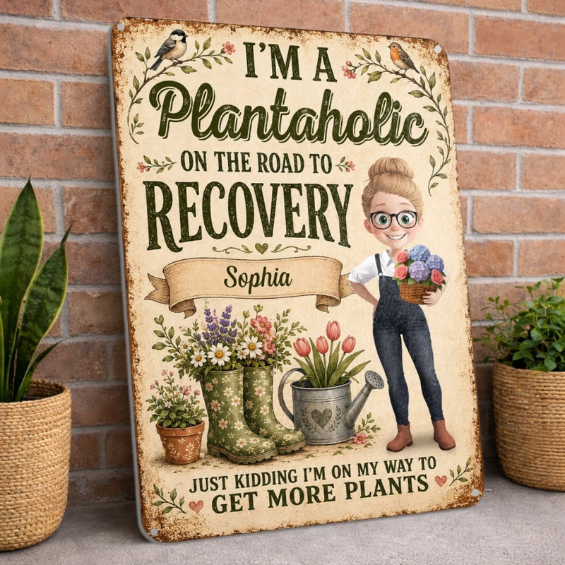 Personalized Metal Sign – Gifts For Gardeners – My Garden, My Happy Place