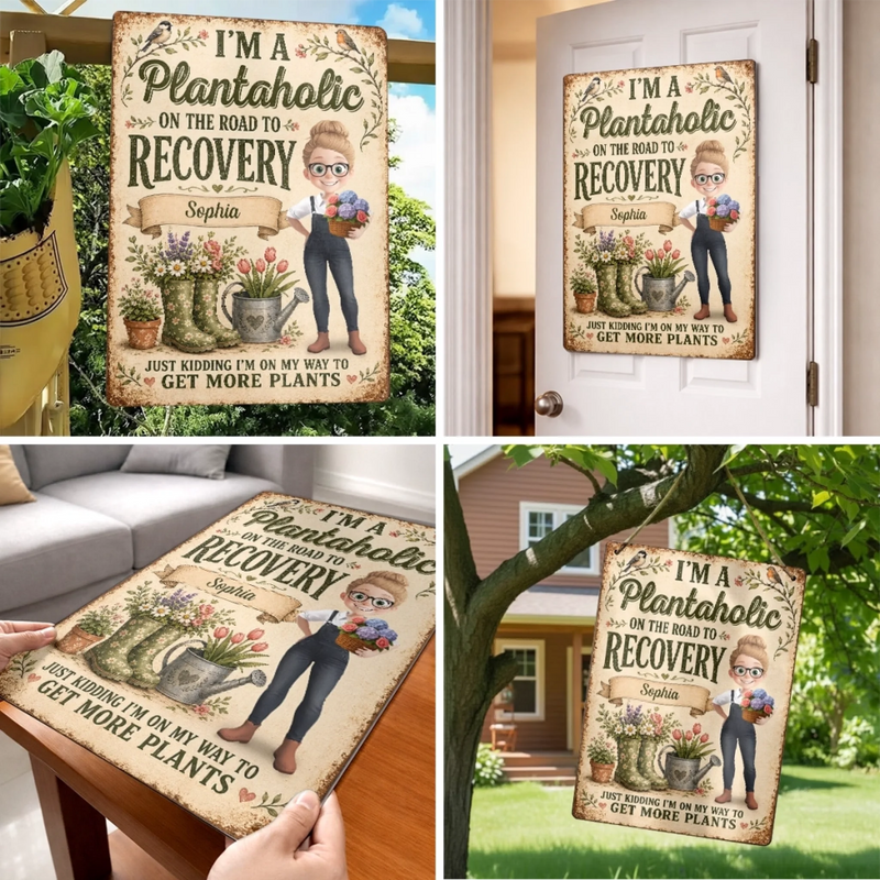 Personalized Metal Sign – Gifts For Gardeners – My Garden, My Happy Place