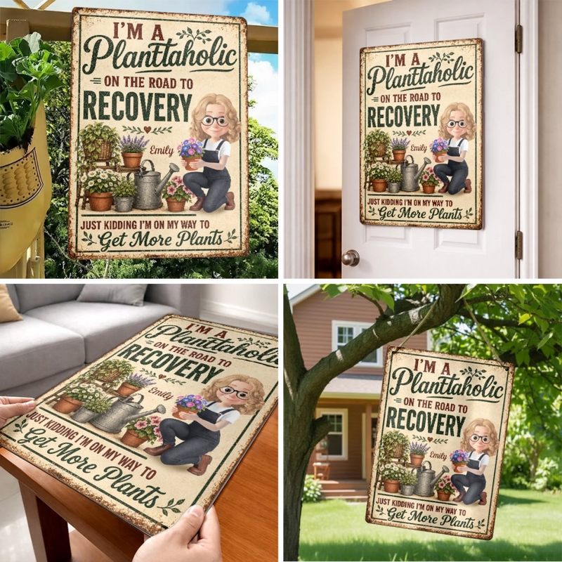 Personalized Metal Sign – Gifts For Gardeners – Planting Seeds Of Happiness