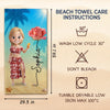 Personalized Beach Towel - Summer Vacation And Travel Gifts For Women, Besties - Slay, Swim, Repeat