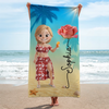 Personalized Beach Towel - Summer Vacation And Travel Gifts For Women, Besties - Slay, Swim, Repeat