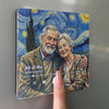 Personalized Photo Music Fridge Magnet - Can Play Songs - Anniversary Wedding Gifts For Couple - Sweet Melodies, Wrinkly Smiles
