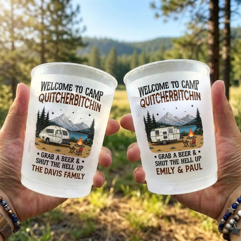 Personalized Party Cups – Camping Gifts For Campers – Happy Camper Always