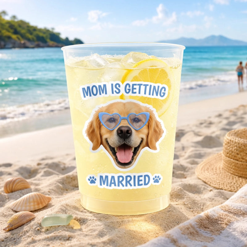 Personalized Photo Party Cups – Gifts For Dog Cat Lovers – Best Furry Wingman Ever