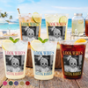 Personalized Photo Party Cups – Gifts For Best Friends, Family - Drunk On Poolside Summer Energy