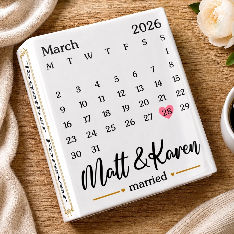 Personalized Book Vase - Anniversary Wedding Gifts For Couple – By Your Side Every Day