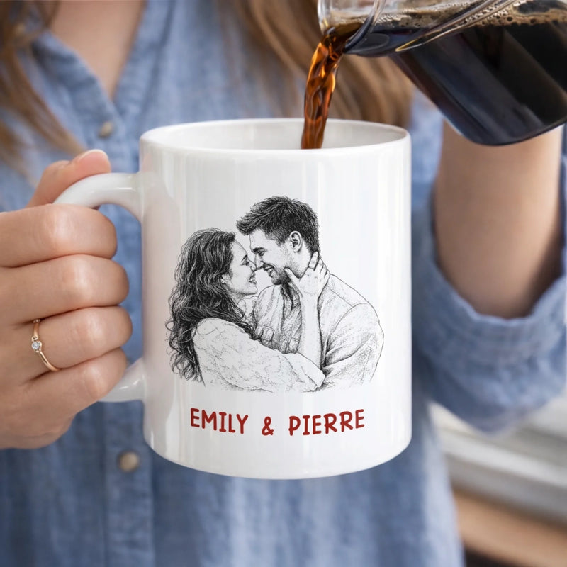 Personalized Photo Mug – Anniversary Wedding Gifts For Couple – You Make Life Beautiful