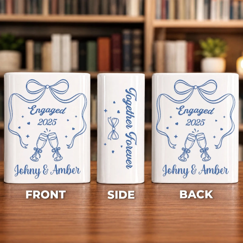 Personalized Book Vase - Anniversary Wedding Gifts For Couple – Congratulations On Our Love