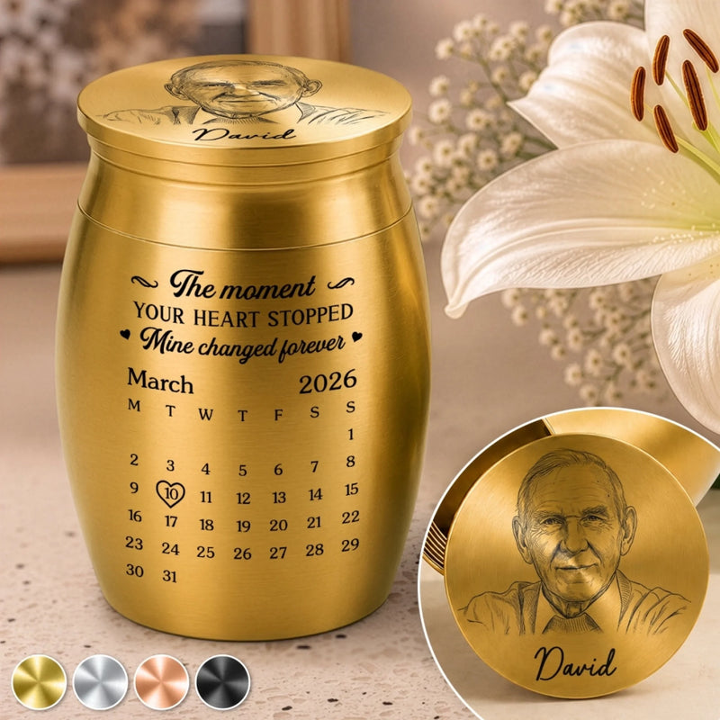Personalized Photo Memorial Urn - Memorial Sympathy Gifts – Gone But Never Forgotten