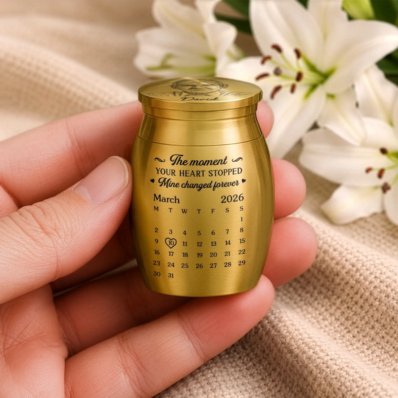 Personalized Photo Memorial Urn - Memorial Sympathy Gifts – Gone But Never Forgotten