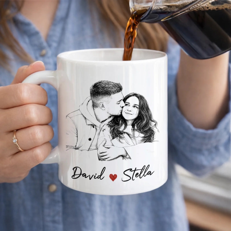 Personalized Photo Mug – Anniversary Wedding Gifts For Couple – I Liked You I Love You