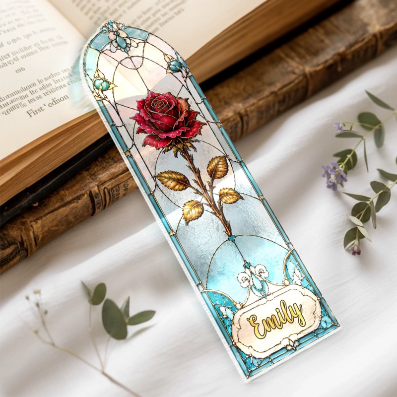 Personalized Clear Acrylic Bookmark – Bookish Gifts For Book Lovers, Bookworms – Read, Dream and Grow