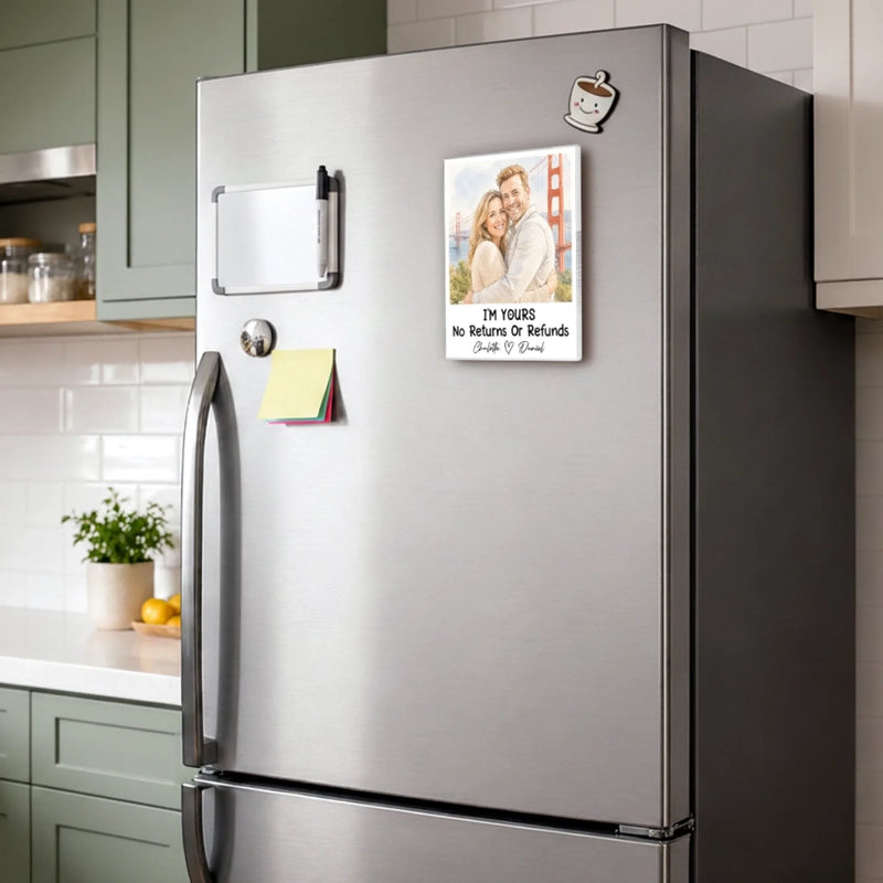 Personalized Photo Acrylic Fridge Magnet - Anniversary Wedding Gifts For Couple - Every Love Story Is Beautiful