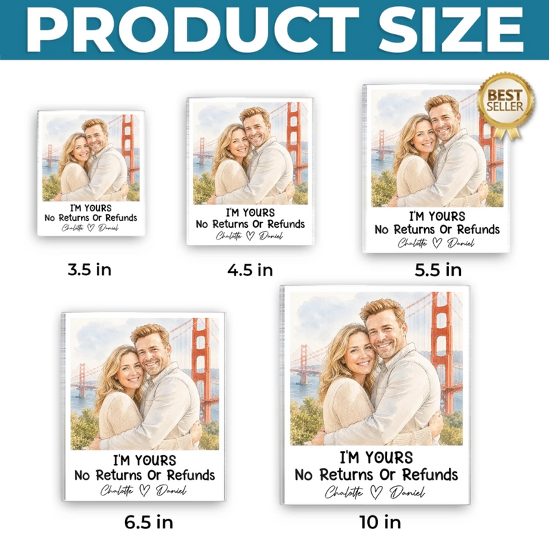 Personalized Photo Acrylic Fridge Magnet - Anniversary Wedding Gifts For Couple - Every Love Story Is Beautiful