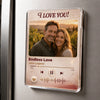 Personalized Photo Acrylic Fridge Magnet - Anniversary Wedding Gifts For Couple - Two Hearts, One Soul