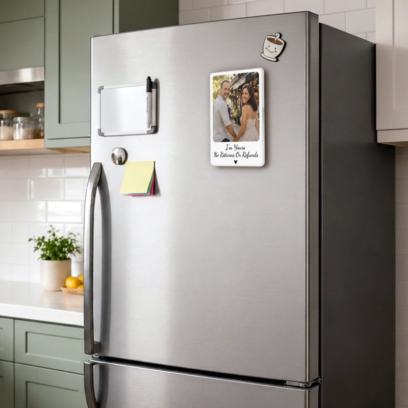 Personalized Photo Acrylic Fridge Magnet - Anniversary Wedding Gifts For Couple - Years Pass, Love Remains