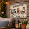 Personalized Home Decor Metal Sign - Anniversary Wedding Gifts For Couple - You're Stuck With Me Now