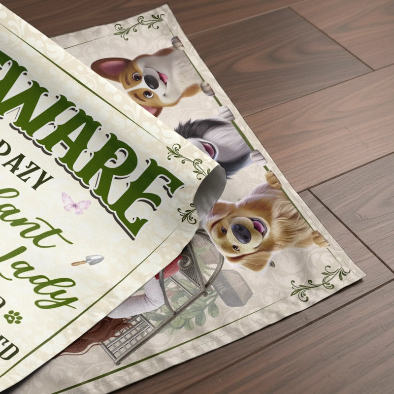 Personalized Flag - Garden Gifts For Gardeners, Dog Lovers - Her Spoiled Pups, Her Paradise