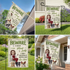 Personalized Flag - Garden Gifts For Gardeners, Dog Lovers - Her Spoiled Pups, Her Paradise