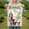 Personalized Flag - Garden Gifts For Gardeners, Dog Lovers - Her Spoiled Pups, Her Paradise