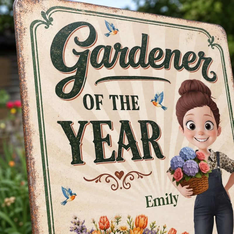Personalized Metal Sign – Garden Gifts For Gardeners – Greenery Is My Therapy