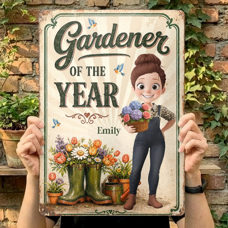 Personalized Metal Sign – Garden Gifts For Gardeners – Greenery Is My Therapy